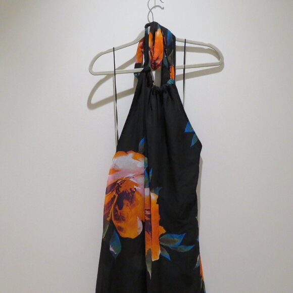 FASHION NOVA Lunch Soiree Floral Maxi Dress Evening Cocktail - Size 1X NWT - Picture 3 of 15